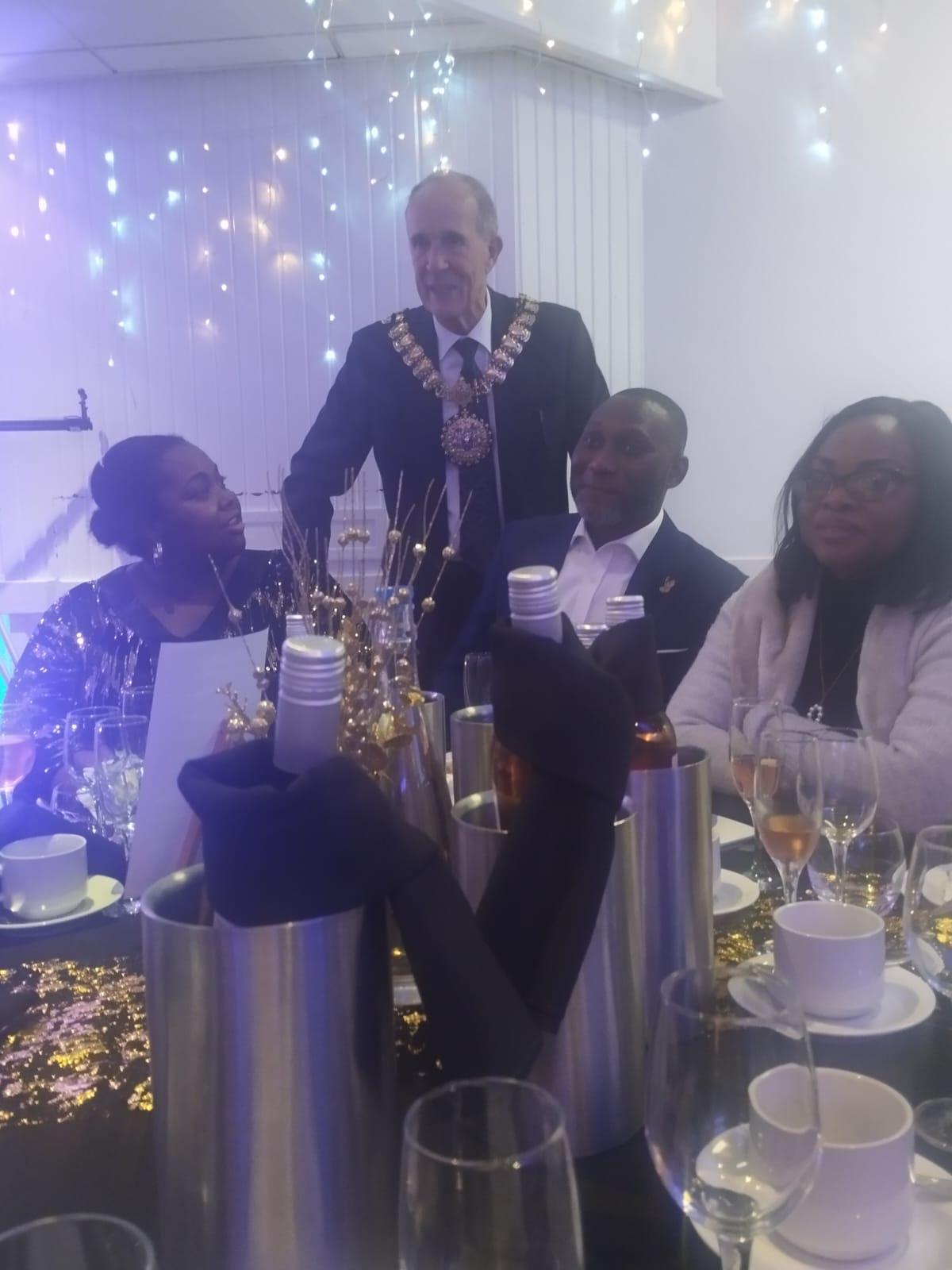 HHS Group at a charity awards evening where HARP received mayoral funding
